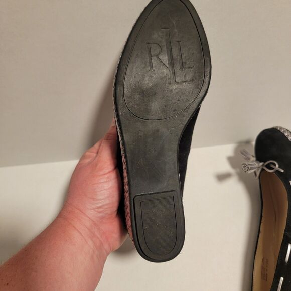 Lauren by Ralph Lauren Women's Cambree Wedges Suede Shoes Size 8 - Picture 7 of 8